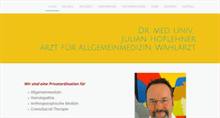 Desktop Screenshot of dr-hoflehner.at